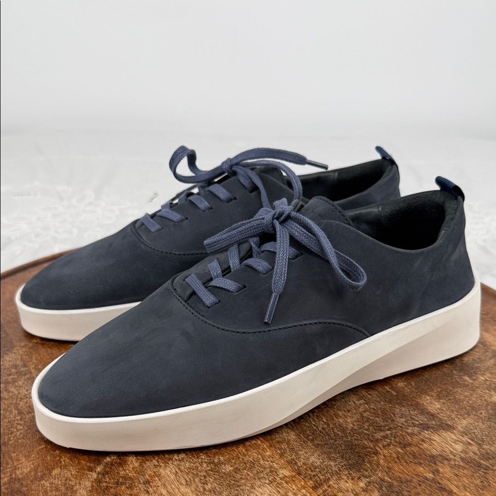 Wolf & Shepherd Shoes 38.5 Wm 7 Mens 5.5 Blue Leather Lace Up Sneakers
